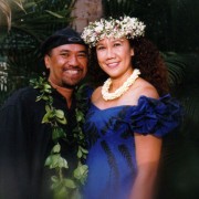 Kelii Kanealii and Miss Aloha Hula Healani Yuen