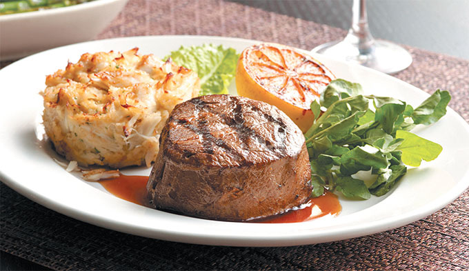 Steak and Seafood Combo ($59.99). Photo courtesy of Morton's The Steakhouse