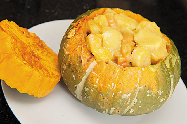 Pumpkin with Seafood Curry ($38)