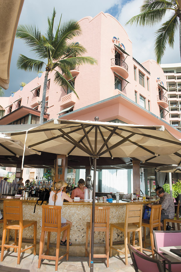 The oceanside venue features stunning views of Waikiki.