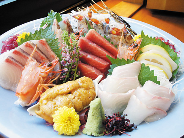 Sashimi Plate (market price). Photo courtesy of J-Shop