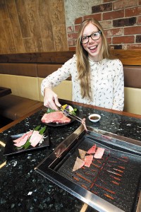The editor grills away at Japanese BBQ Yoshi ANTHONY CONSILLIO PHOTOS