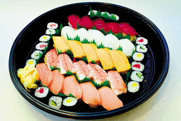 In addition to nigiri options, including ahi, ika, egg, shrimp and salmon, Aloha Set ($28.99) offers tekka, cucumber and shinko maki. 