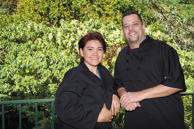 Sous chef Letecia "Tess" Panoncillo and owner and chef Robert Rabesa. 