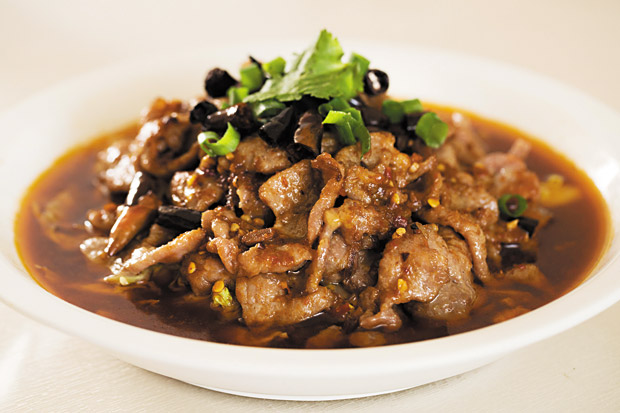 Poached Beef in Hot Sichuan Chili ($13.99) ANTHONY CONSILLIO PHOTOS