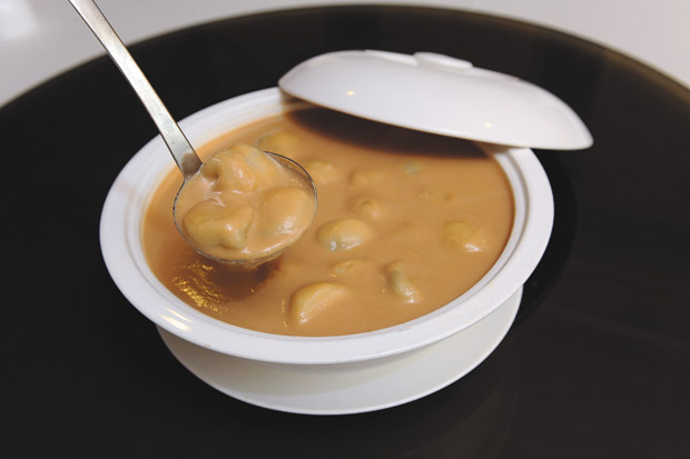 Walnut & Peanut Soup with Mochi Balls ($15 half portion, $30 large bowl)