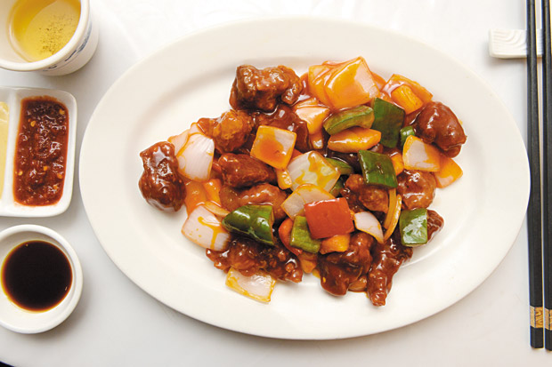 Sweet & Sour Pork with Pineapple (part of Kamaaina Lunch Party Menu; $11.95 per person) 