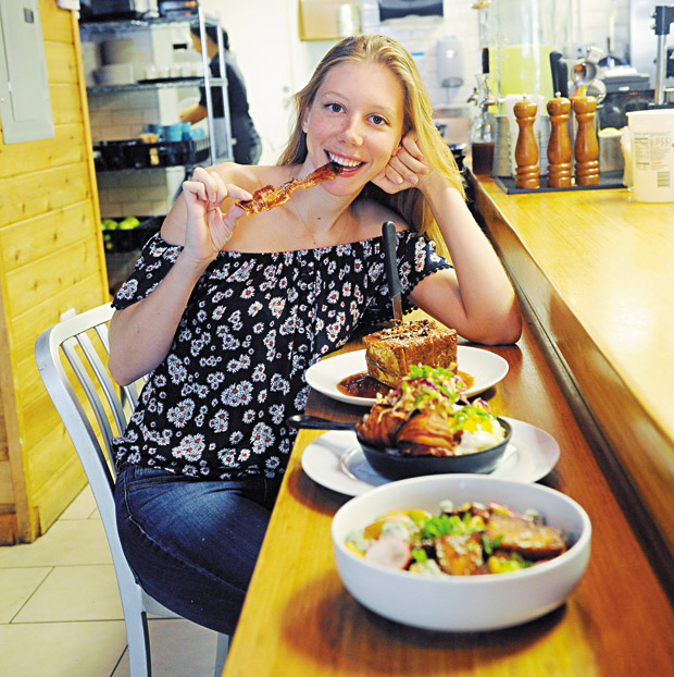 The editor fuels her obsession with bacon at Scratch Kitchen & Bake Shop. 