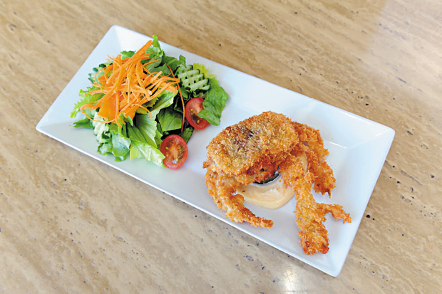 Soft Shell Crab ($10.95) is another popular menu item at JJ Bistro & French Pastry. 