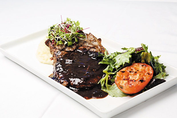 Wagyu New York Steak ($65), one of Sarento's weekly wagyu steak specials. Bodie Collins photos