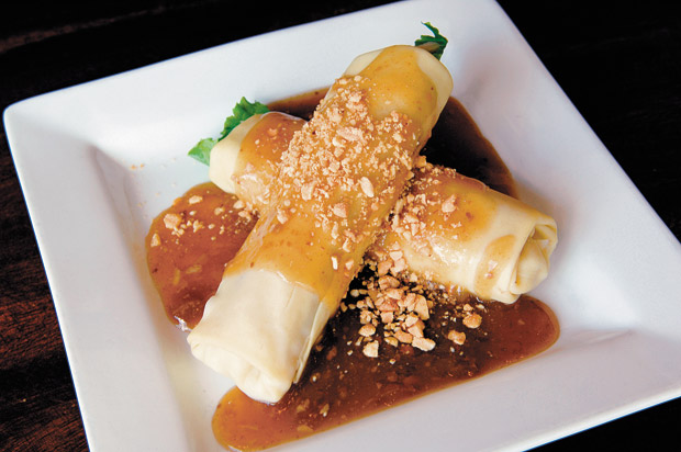 Fresh Lumpiang Ubod, or Heart of Palm Roll, from Max's ($7.50). L. TABUDLO PHOTO 