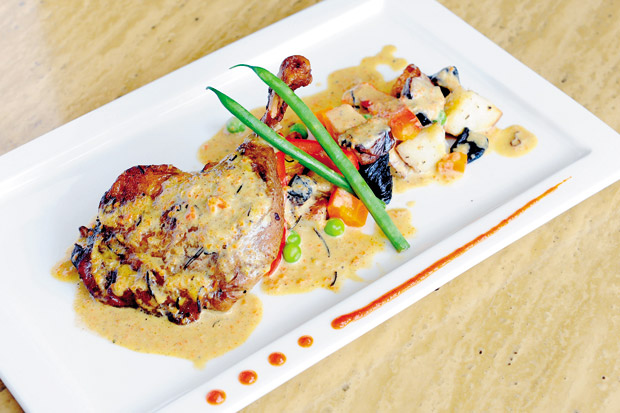 Duck Breast with Five Spice and Red Wine Sauce ($24.95)