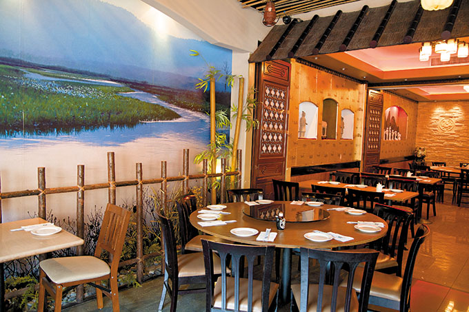 Dining at Little Village is like escaping to the picturesque Chinese countryside.