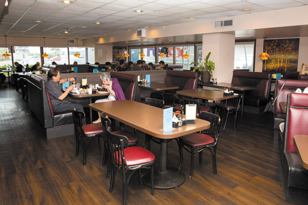 Even after renovations, New Eagle Cafe's interior remains nostalgic and timeless. 