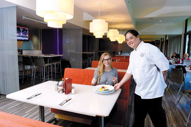 MAC 24/7 sous chef Edmond Kwok, who now is at the helm of the kitchen, spoils the editor with Short Rib Loco Moco ($22).