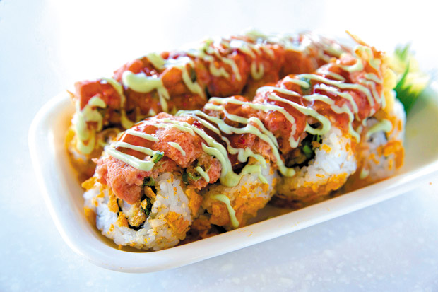 Dynamite Maki ($7.99 for eight pieces) is a crowd pleaser at Kozo Sushi. File photo
