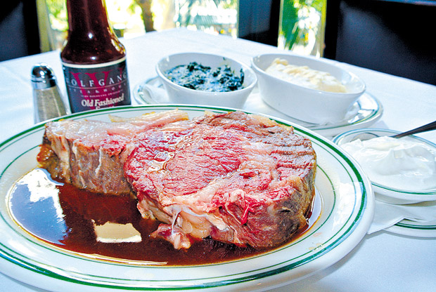 Prime Rib special (photo courtesy of Wolfgang's Steak-house)