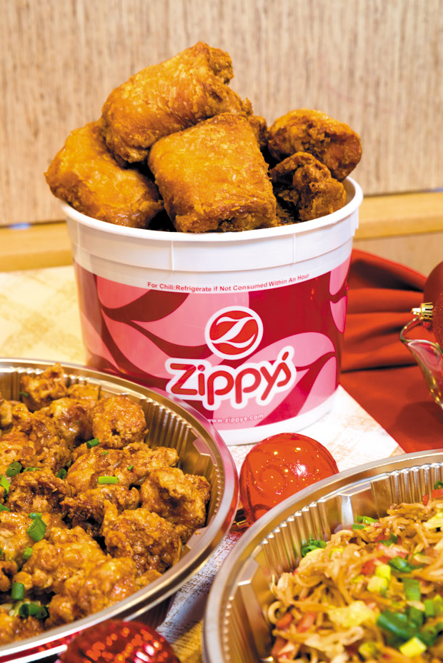 The 21-piece Barrel Chicken ($41.75) is another great option for holiday parties (15and nine-piece buckets also available) 