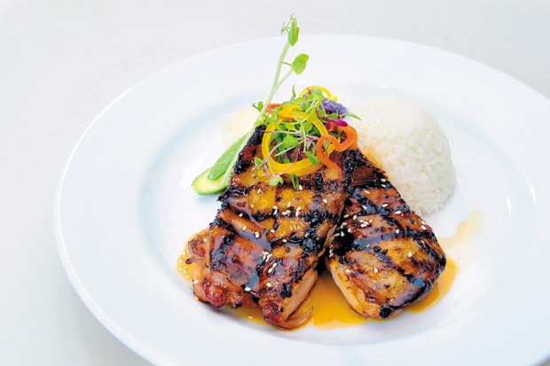 MAC 24/7's Grilled Soy-Ginger Chicken ($16)