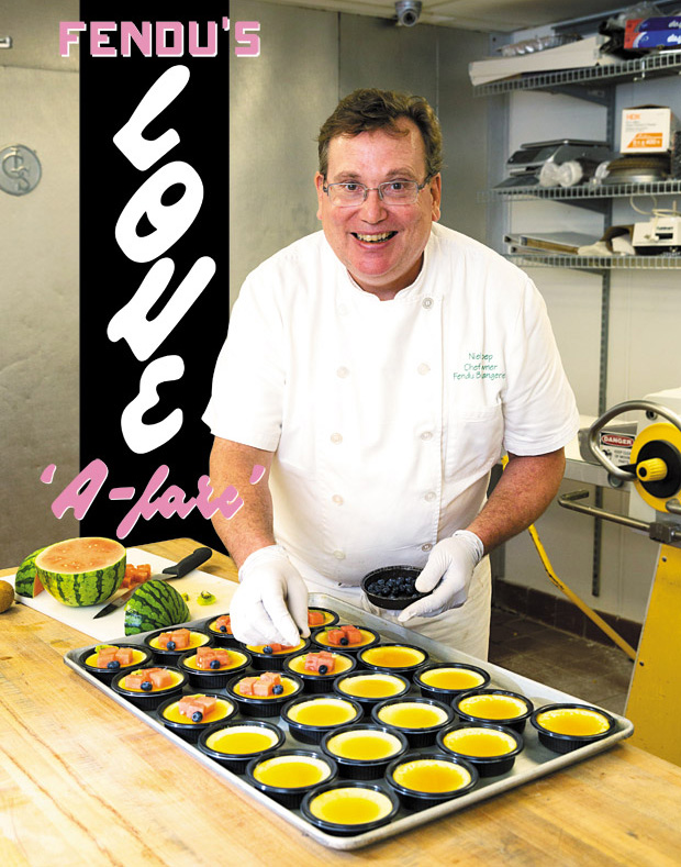 Chef and owner Niel Koep prepares fresh Lychee Caramel Flan ($4.99). A. Consillio photo 