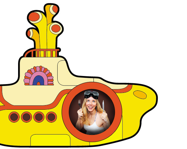 The editor escapes to an underwater world of seafood pleasures aboard her "Yellow Submarine."