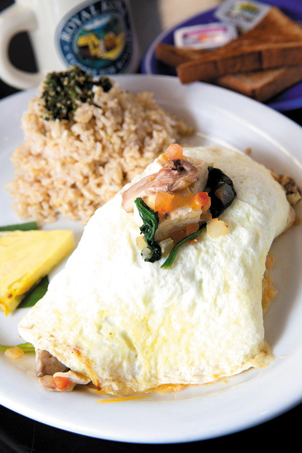 Go the healthy route with The Ultimate Tofu-Veggie Omelet ($13.99)