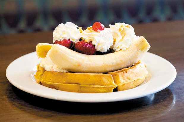 Tropical Waffle Boat ($11.25, restaurant only)
