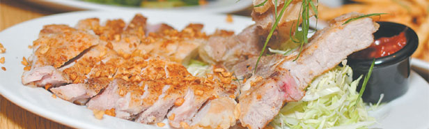 Looking for a Tasty Appetizer? Try Kobe's Garlic Pork Chops