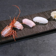 Nigiri- Botan Ebi, Buri, Yari Ika